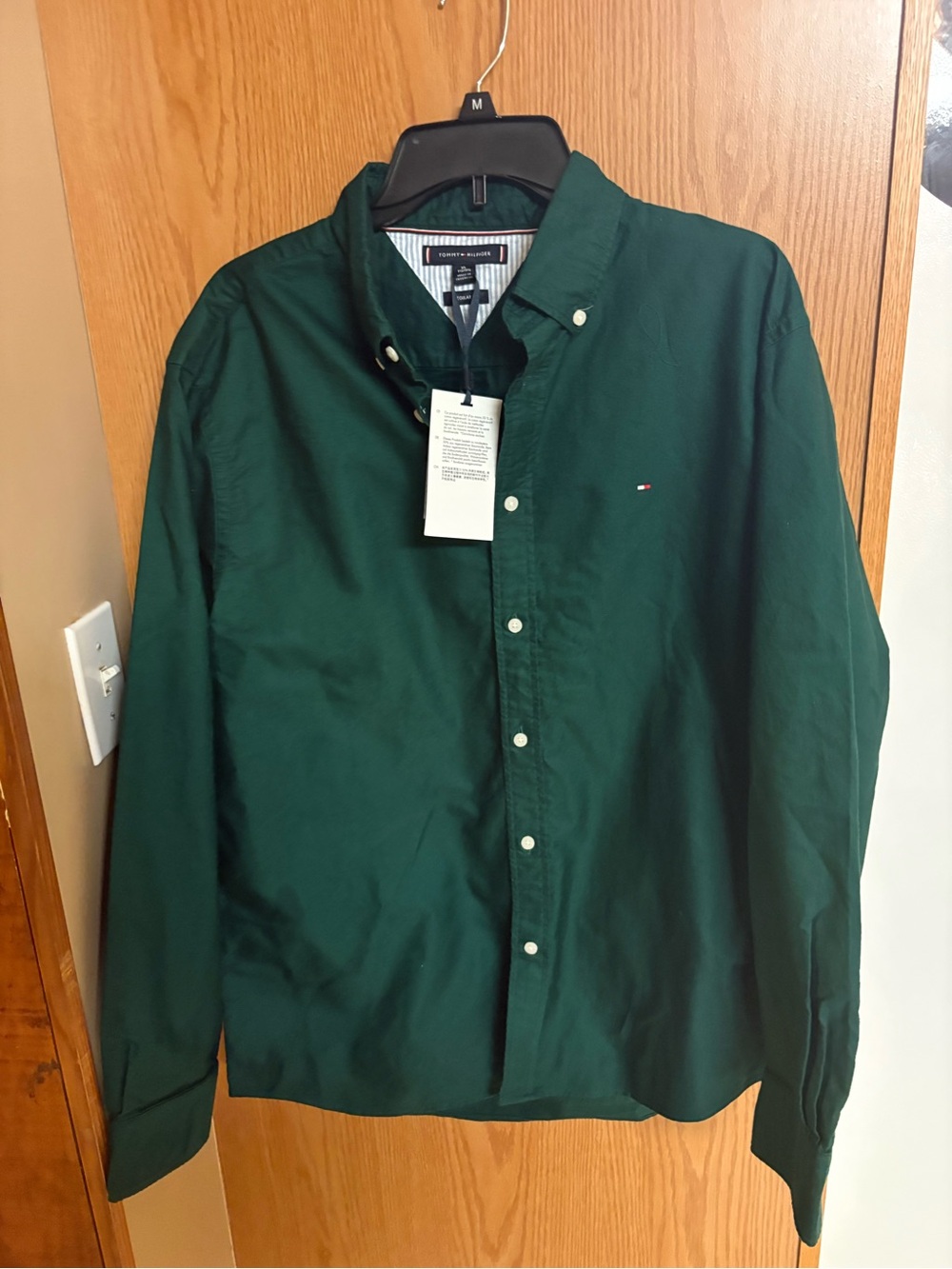 Tommy Hilfiger Men's Button-Down Shirt - Forest Green